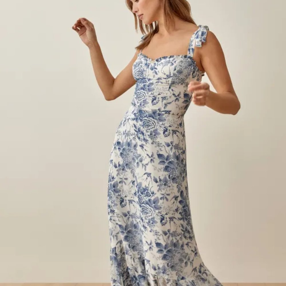 Reformation Nikita Dress in Pompadour